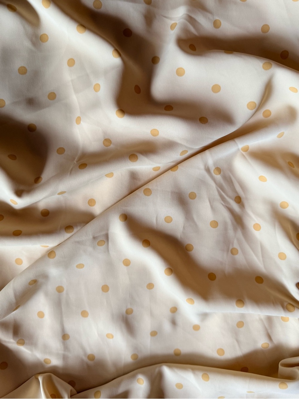 Lulu's Yellow Polka Dot Strapless Ruched Mini Dress - Picture 7 of 8